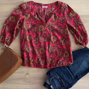 LOFT print blouse